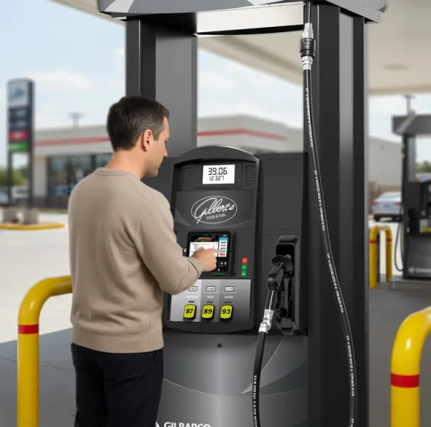 Encore dispenser in action image