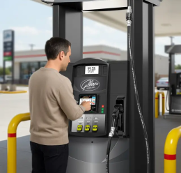 Encore dispenser in action image